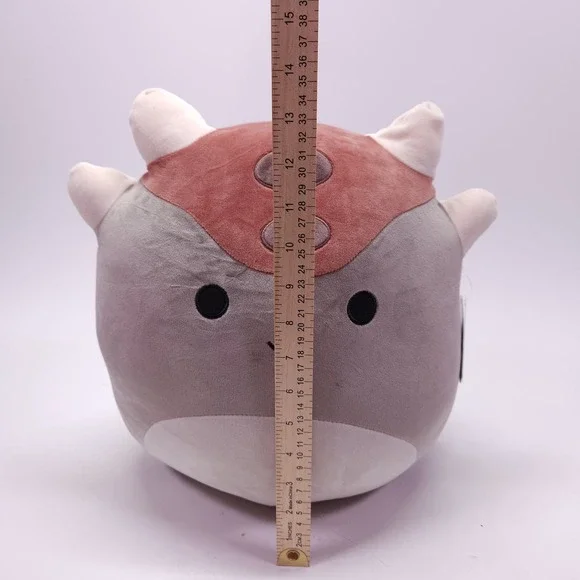 Squishmallows Ainhoca Plush 12" Gray Taupe Brown Armored Dinosaur Stuffed Toy - Picture 5 of 5